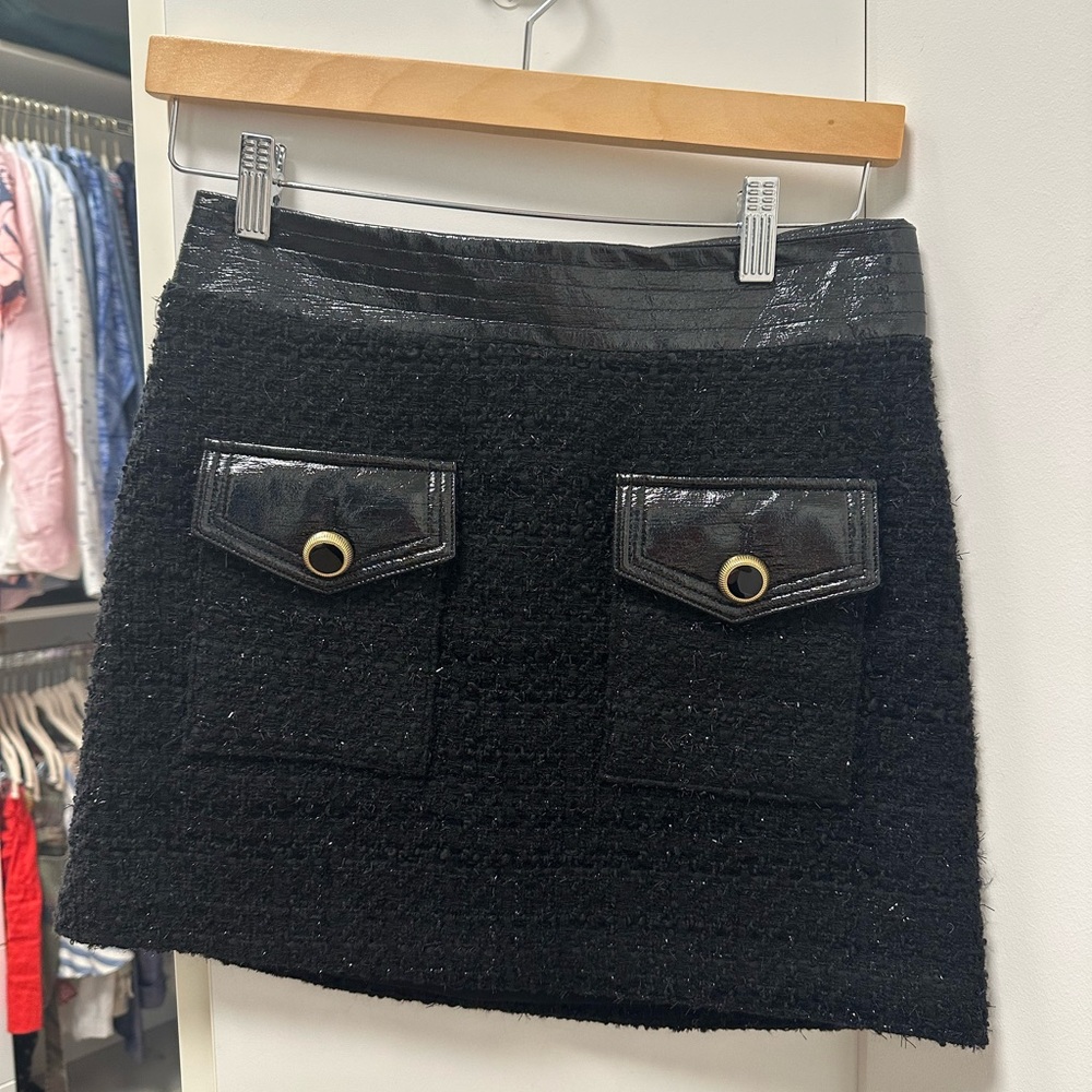 Veronica Beard Wool Mini Skirt